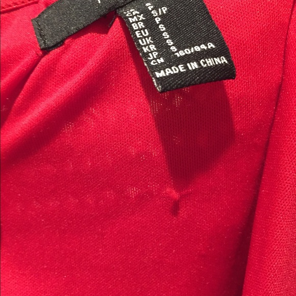 NWT Forever 21 Red Strapless Cocktail Mini Dress - Picture 8 of 8